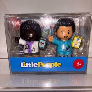 NIB Fisher-Price Little People Doctor & Nurse figure set Hospital toys